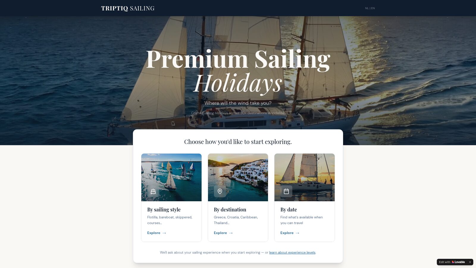 TripTiq Sailing screenshot