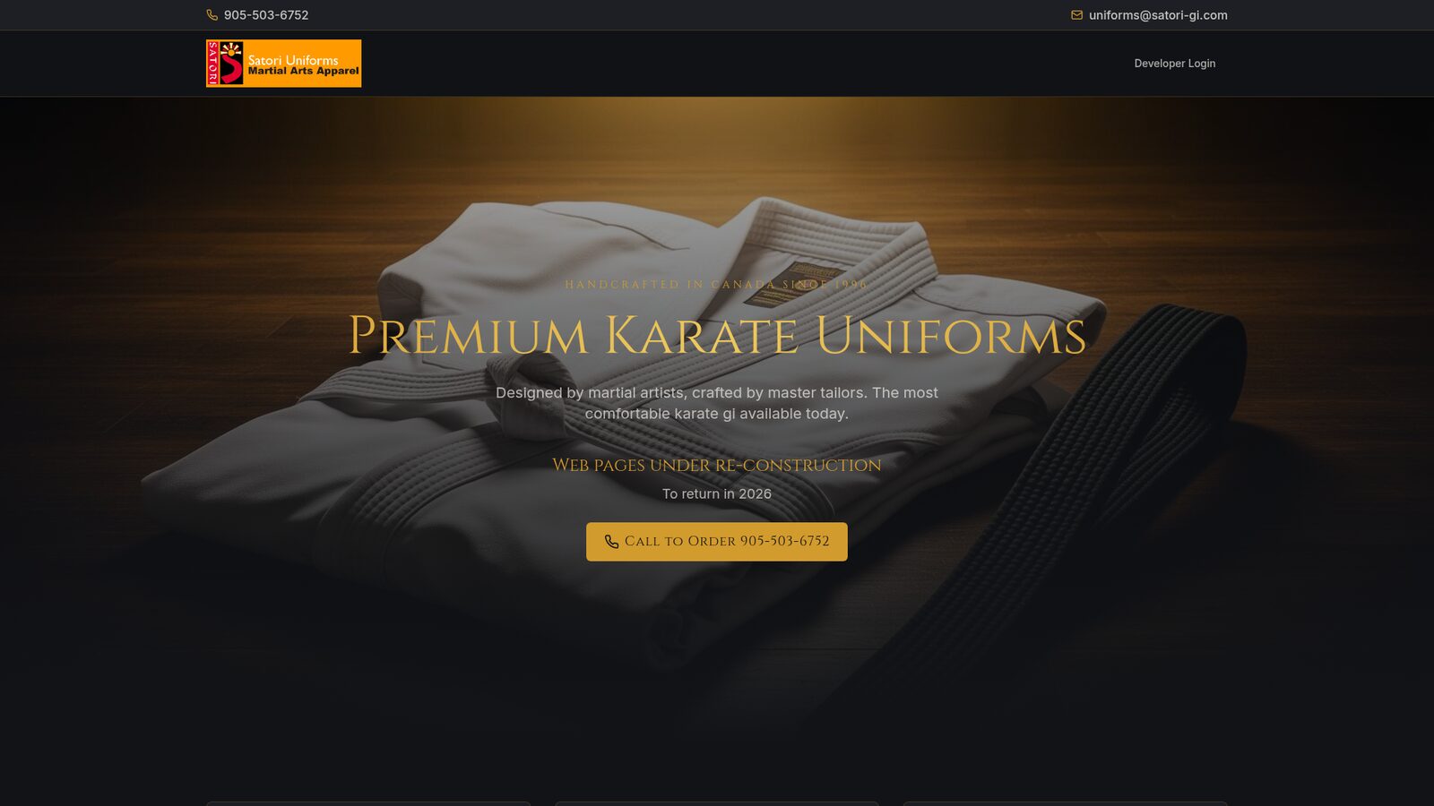 Satori-Gi — Coming Soon website screenshot